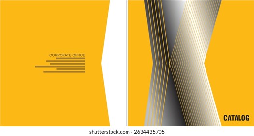 Template vector design for Catalog, Brochure, Annual Report, Magazine, Poster, Corporate Presentation, Portfolio, Flyer, infographic, layout, Front and back, Easy to use and edit.