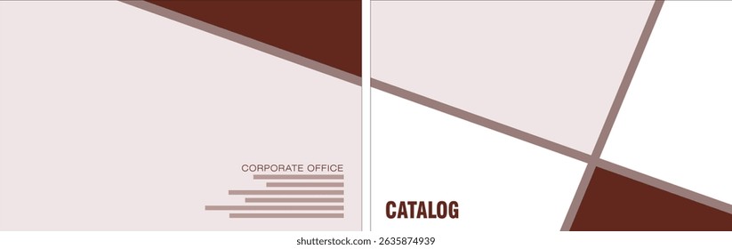 Diseño de Vector de Plantilla para Catálogo, folleto, informe anual, revista, póster, presentación Corporativa, Cartera, volante, infografía, diseño, frontal y posterior, fácil de usar y editar.