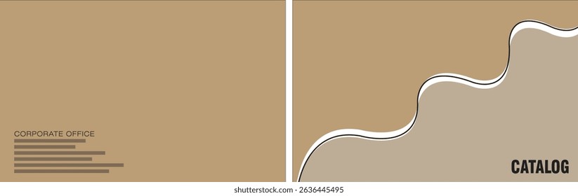 Template vector design for Catalog, Brochure, Annual Report, Magazine, Poster, Corporate Presentation, Portfolio, Flyer, infographic, layout, Front and back, Easy to use and edit.