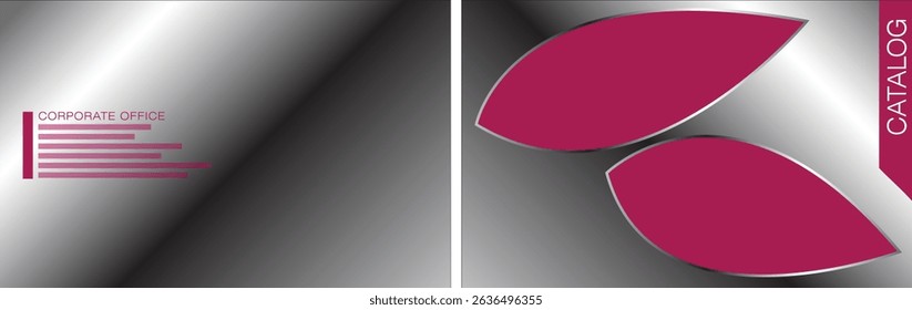 Template vector design for Catalog, Brochure, Annual Report, Magazine, Poster, Corporate Presentation, Portfolio, Flyer, infographic, layout, Front and back, Easy to use and edit.