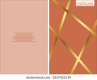 Template vector design for Catalog, Brochure, Annual Report, Magazine, Poster, Corporate Presentation, Portfolio, Flyer, infographic, layout, Front and back, Easy to use and edit.