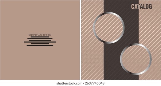 Template vector design for Catalog, Brochure, Annual Report, Magazine, Poster, Corporate Presentation, Portfolio, Flyer, infographic, layout, Front and back, Easy to use and edit.