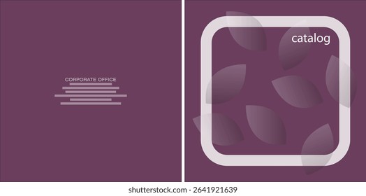 Template vector design for Catalog, Brochure, Annual Report, Magazine, Poster, Corporate Presentation, Portfolio, Flyer, infographic, layout, Front and back, Easy to use and edit.