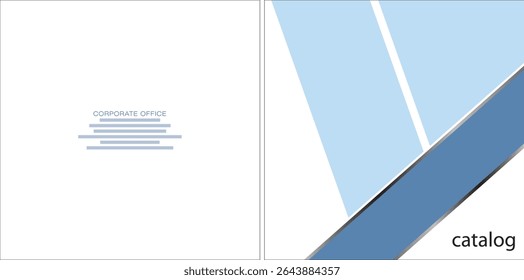 Template vector design for Catalog, Brochure, Annual Report, Magazine, Poster, Corporate Presentation, Portfolio, Flyer, infographic, layout, Front and back, Easy to use and edit.