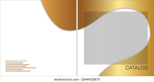 Template vector design for Catalog, Brochure, Annual Report, Magazine, Poster, Corporate Presentation, Portfolio, Flyer, infographic, layout, Front and back, Easy to use and edit.