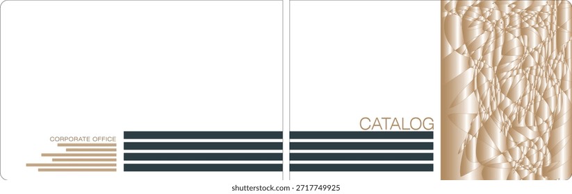 Diseño de Vector de Plantilla para Catálogo, folleto, informe anual, revista, póster, presentación Corporativa, Cartera, volante, infografía, diseño moderno, frontal y posterior, fácil de usar y editar.
