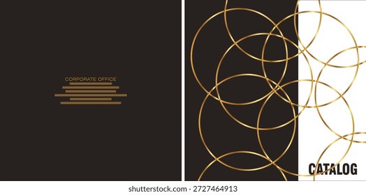 Modelo de design vetorial para Catálogo, Brochura, Relatório Anual, Revista, Pôster, Apresentação Corporativa, Portfólio, Folheto, Capa de Livro, Banner. Relatório. Apresentação Comercial, Identidade da Marca. Revista, infográfico, layout moderno, frente e verso, Fácil de usar e editar.