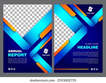 Template vector design Corporate Book Cover in A4, Front and back, Easy to use and edit. Can be adapt to Brochure, Annual Report, Magazine, Poster, Business Presentation, Portfolio, Flyer, Banner