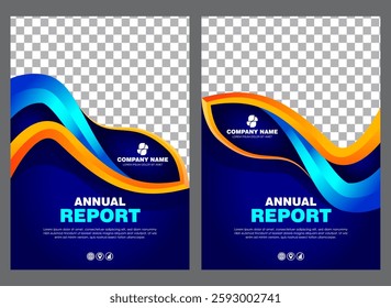 Template vector design Corporate Book Cover in A4, Front and back, Easy to use and edit. Can be adapt to Brochure, Annual Report, Magazine, Poster, Business Presentation, Portfolio, Flyer, Banner
