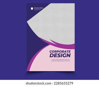 Template vector design for corporate flyer, Brochure, Annual Report, Magazine, Poster, Corporate Presentation, Portfolio, Modern layout with A4 size, Easy to use and edit.