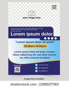 Template vector design, Corporate flyer, Business Flyer, Brochure Design, Magazine, Poster, Banner, Flyer design template, simple Flyer design