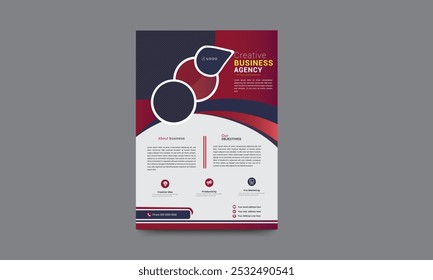 Template vector design for Corporate Flyer