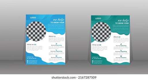 Template Vector Design  For  Flyer, Brochure, Annual Report, Magazine, Poster, Corporate Presentation, Portfolio, Layout Size Letter,  Easy To Use And Edit.