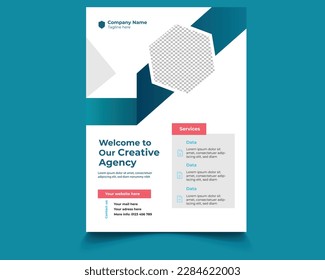 Template vector design for Flyer Brochure, Annual Report, Magazine, Poster, Corporate Presentation, Portfolio, Modern layout with A4 size, Easy to use and edit.