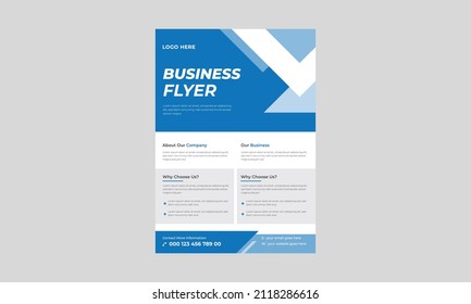 Template vector design for flyer, Business abstract vector template, Headline flyer design template, Magazine, Poster, Corporate Presentation, Portfolio, Flyer, layout .