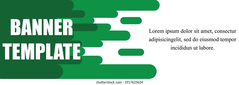 Template Vector Design For Magazine With Green And White Color