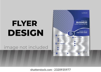 Template vector design for Magazine, Poster, Corporate Presentation, Portfolio, Flyer, infographic, layout modern with size A4, Front Easy to use and edit.