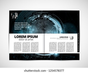 Template vector design ready for use for brochure, annual report or magazine