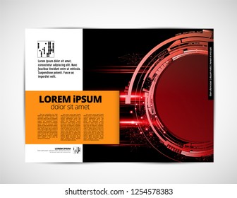 Template vector design ready for use for brochure, annual report or magazine