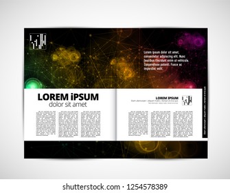 Template vector design ready for use for brochure, annual report or magazine