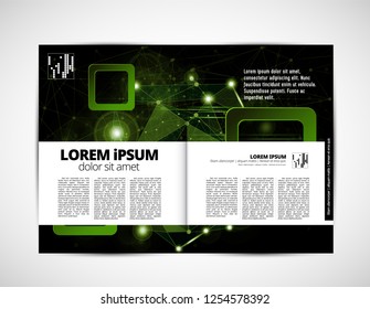 Template vector design ready for use for brochure, annual report or magazine