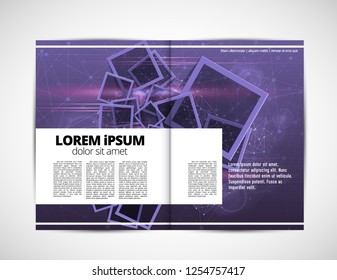 Template vector design ready for use for brochure, annual report or magazine