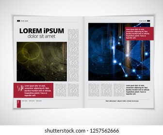 Template vector design ready for use for brochure, annual report or magazine