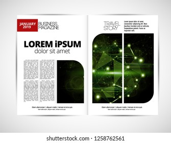 Template vector design ready for use for brochure, annual report or magazine