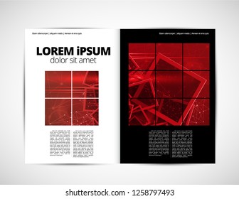 Template vector design ready for use for brochure, annual report or magazine