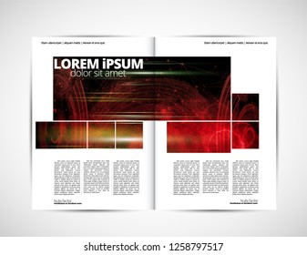 Template vector design ready for use for brochure, annual report or magazine