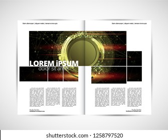 Template vector design ready for use for brochure, annual report or magazine