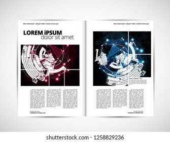 Template vector design ready for use for brochure, annual report or magazine