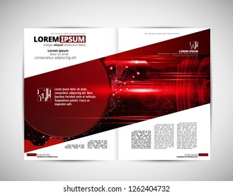 Template vector design ready for use for brochure, annual report or magazine