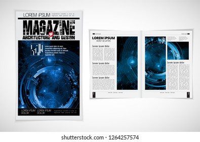 Template vector design ready for use for brochure, annual report or magazine