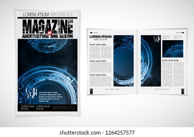 Template vector design ready for use for brochure, annual report or magazine