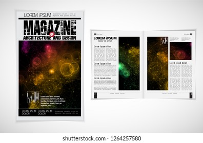 Template vector design ready for use for brochure, annual report or magazine