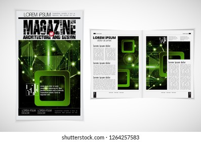 Template vector design ready for use for brochure, annual report or magazine