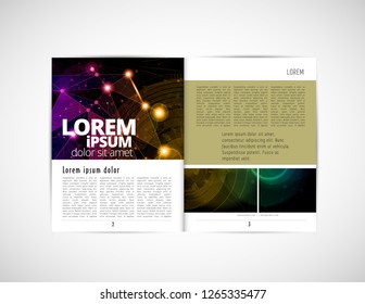Template vector design ready for use for brochure, annual report or magazine