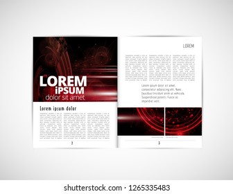 Template vector design ready for use for brochure, annual report or magazine