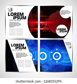 Template vector design ready for use for brochure, annual report or magazine