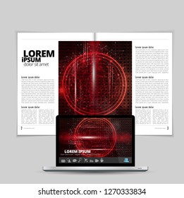 Template vector design ready for use for brochure, annual report or magazine