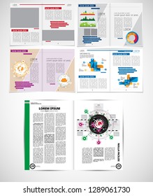 Template vector design ready for use for brochure, annual report or magazine