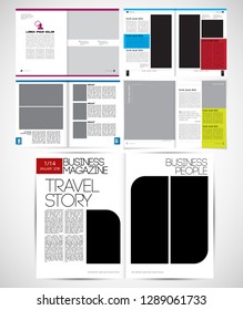 Template vector design ready for use for brochure, annual report or magazine
