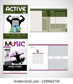 Template vector design ready for use for brochure, annual report or magazine