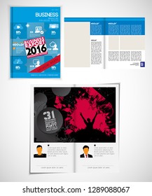 Template vector design ready for use for brochure, annual report or magazine