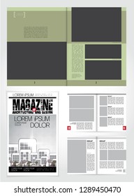 Template vector design ready for use for brochure, annual report or magazine