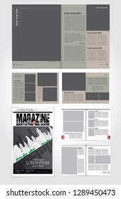 Template vector design ready for use for brochure, annual report or magazine