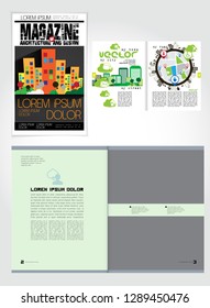Template vector design ready for use for brochure, annual report or magazine