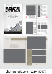 Template vector design ready for use for brochure, annual report or magazine