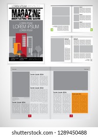 Template vector design ready for use for brochure, annual report or magazine